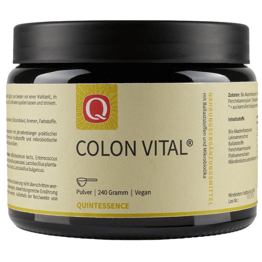 Quintessence Colon Vital - Mit Ballaststoffen & mikrobiotischen Kulturen Pulver, 240 g