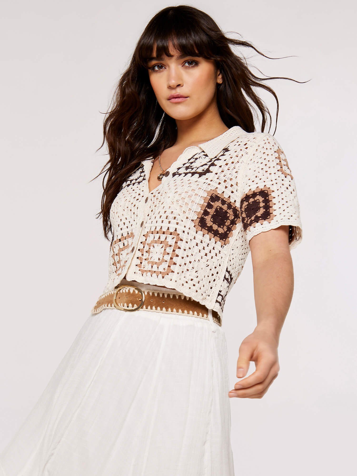 Apricot Klassische Bluse Blusentop, mit quadratischem günstig online kaufen