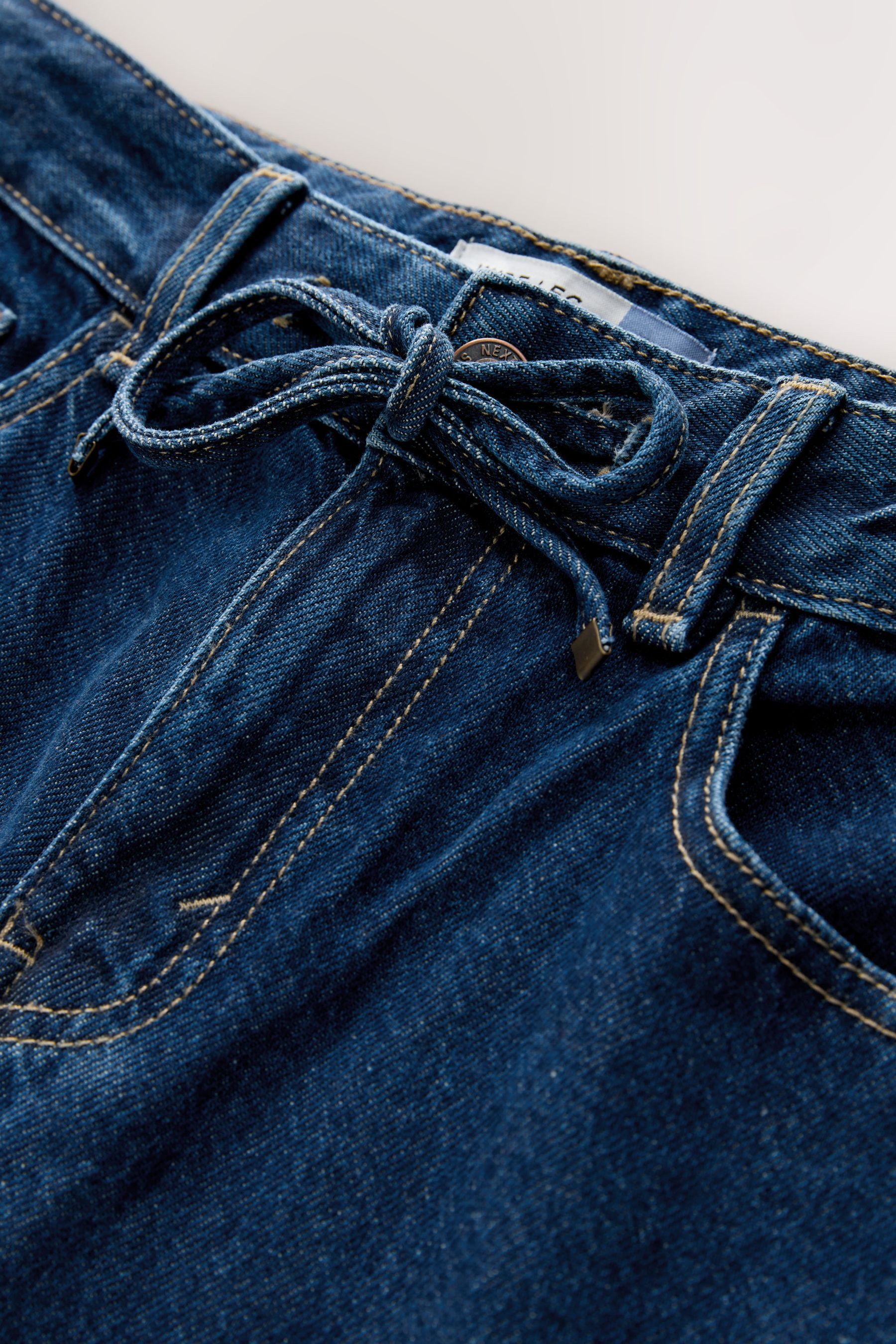 Next Weite Jeans Jeans mit Kordelzug und weitem Bein (1-tlg)