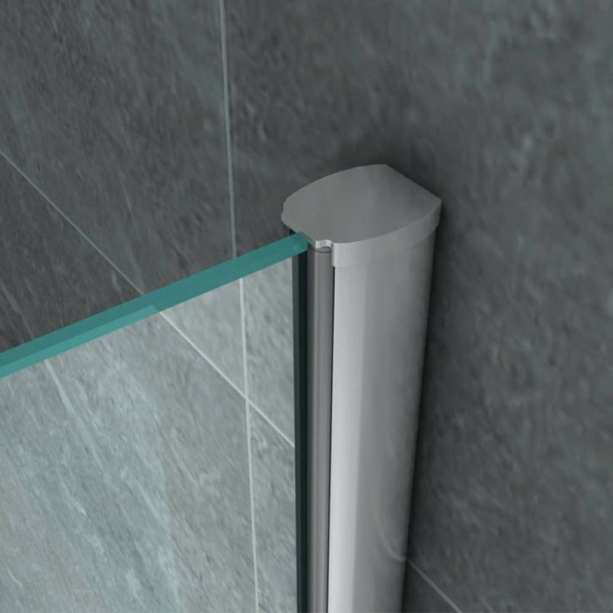 Aloni Walk-in-Dusche Duschwand mit 8mm Milchglas, Sicherheitsglas mit Nano-Beschichtung, Sicherheitsglas, begehbare Duschabtrennung Glas, Links & rechts montierbar – 80x200 cm