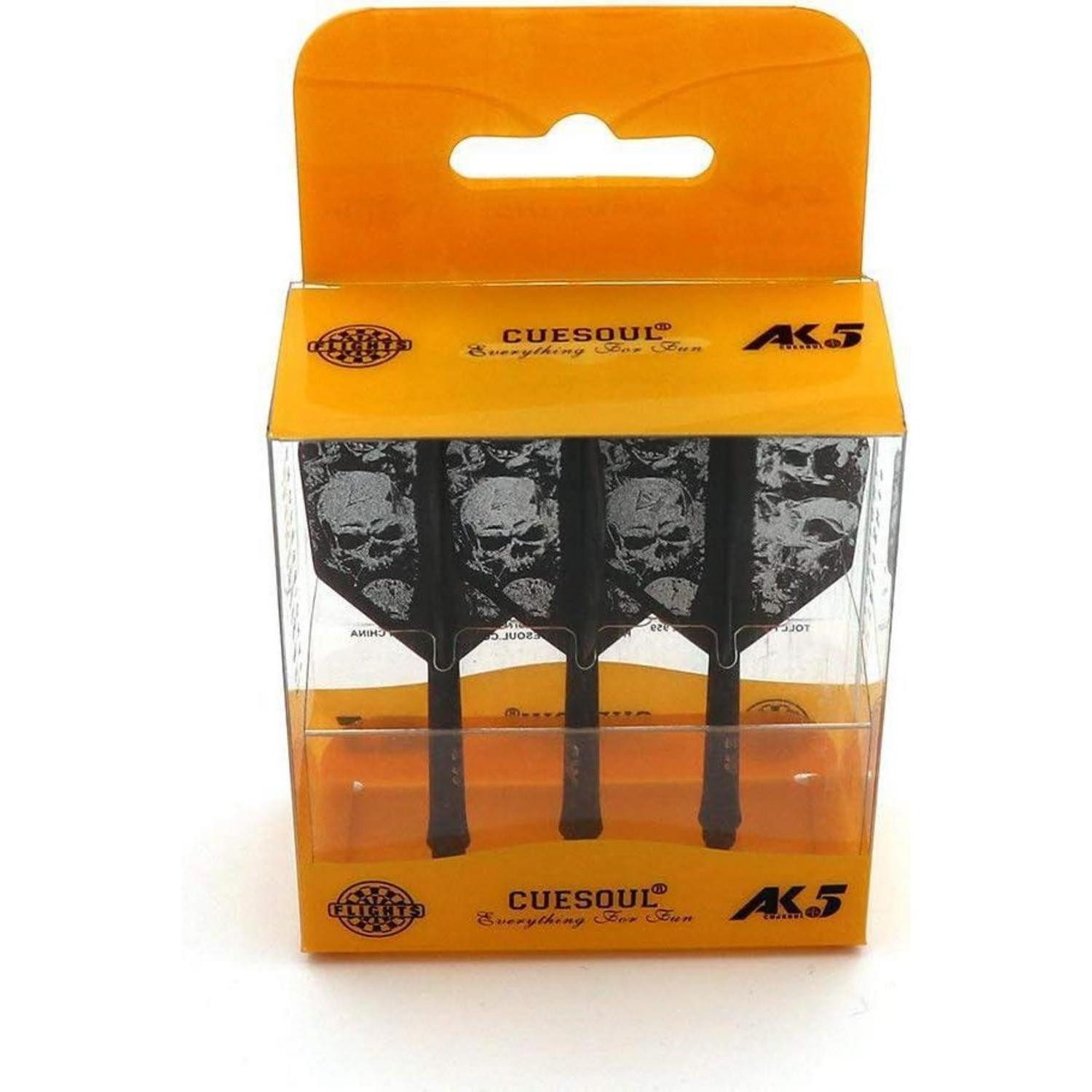 LuxusKollektion Pfeilschaft Dartschäfte Dartflights 3er Set S M L Schwarz Schädel CSAK-5KL12
