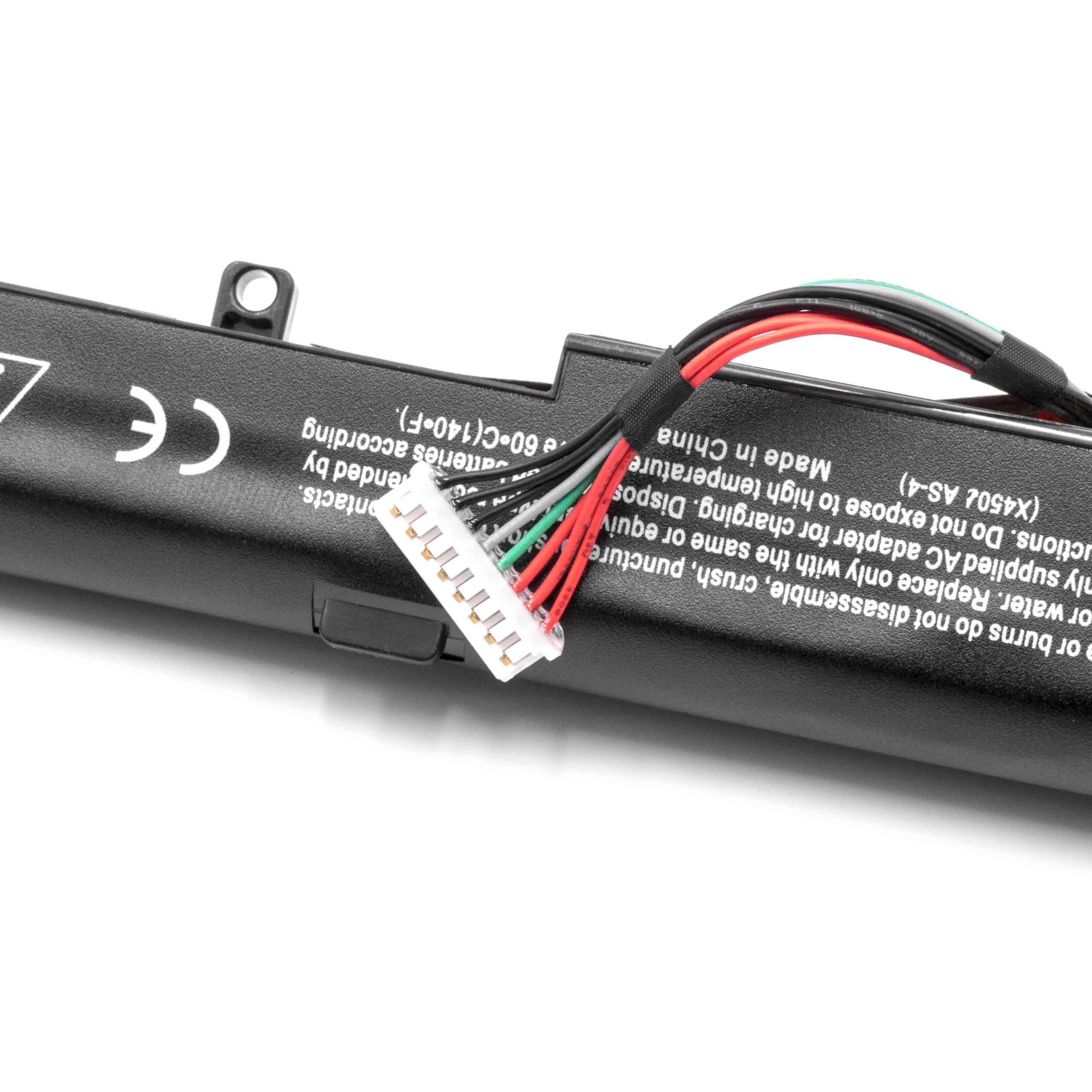 vhbw passend für Asus X751LB-3A, X751LB-TY008H, X751LB-TY007H, 2600 mAh Laptop-Akku