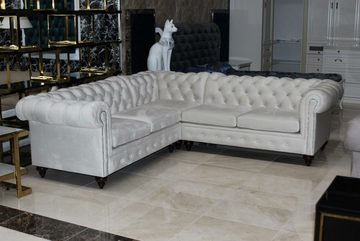 JVmoebel Ecksofa Eckgarnitur LForm Sofa Chesterfield Polster Wohnlandschaft Sofort, 2 Teile