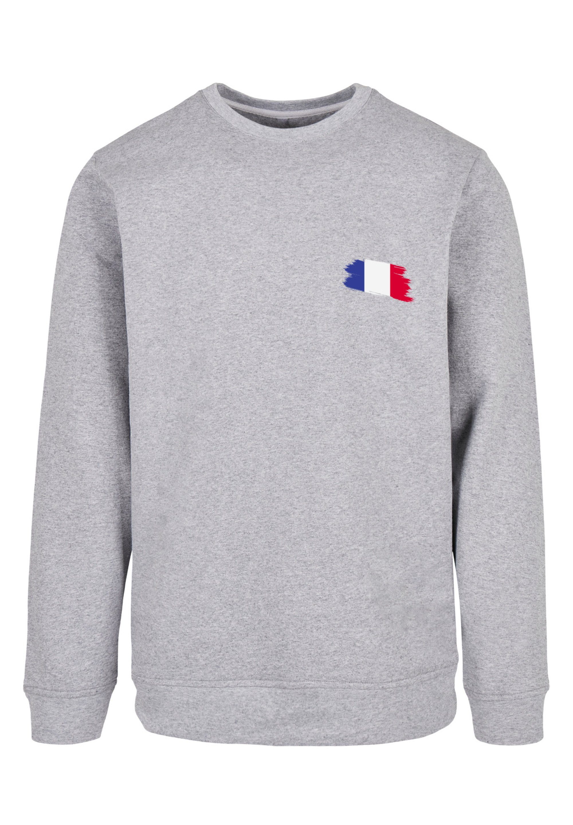 F4NT4STIC Kapuzenpullover France Frankreich Flagge Look, Fahne entspannter Crewneck, Regular Fit Basic Print