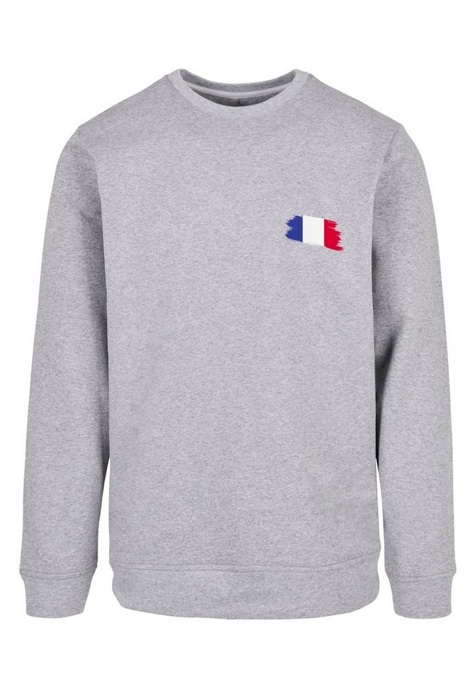 Crewneck, Print, F4NT4STIC Kapuzenpullover Look, Regular Fahne Frankreich France Fit Basic entspannter Flagge