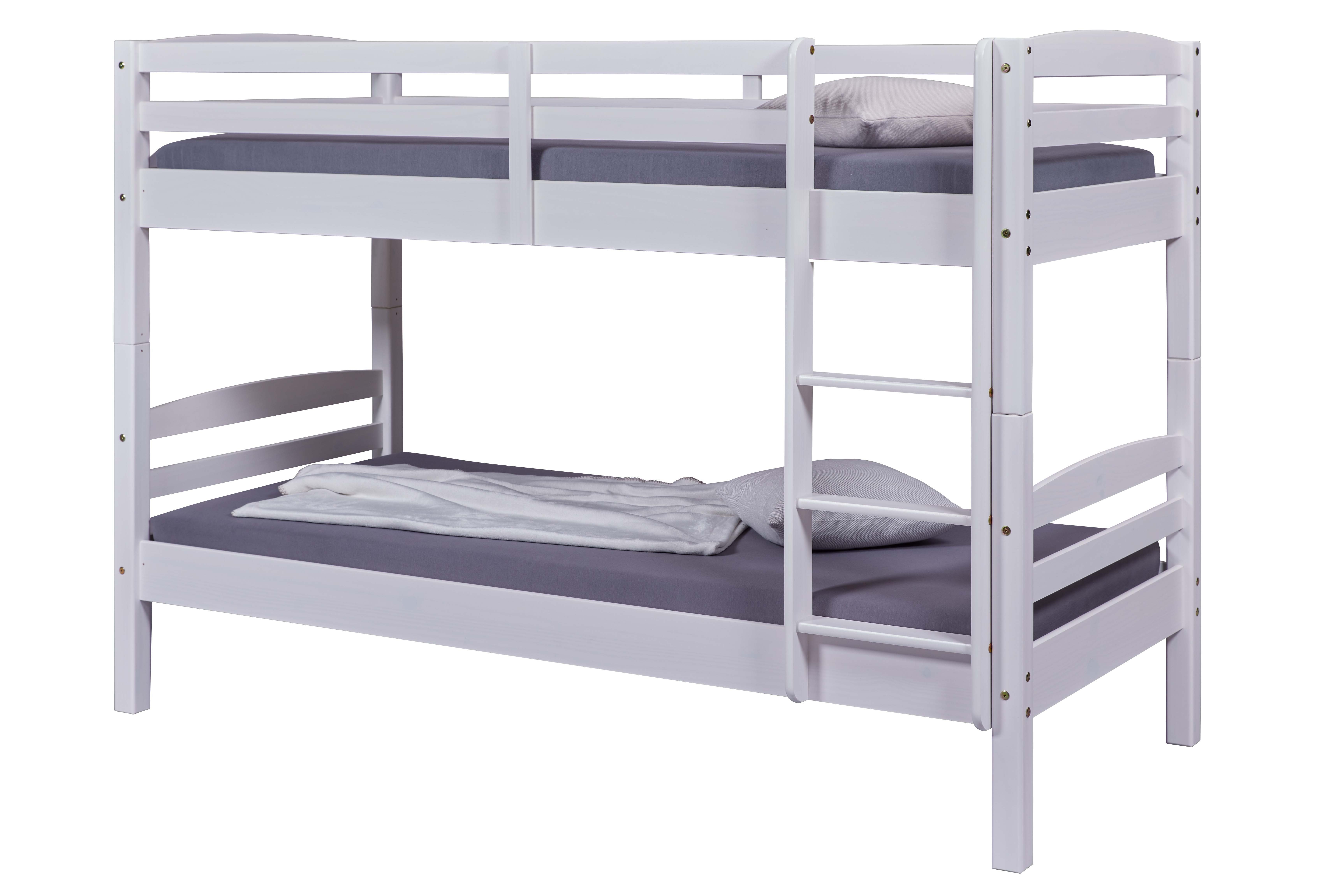 Inter Link Etagenbett Annika, aus Massivholz, inkl. Lattenrost, teilbar in 2 Einzelbetten, 90x200 cm