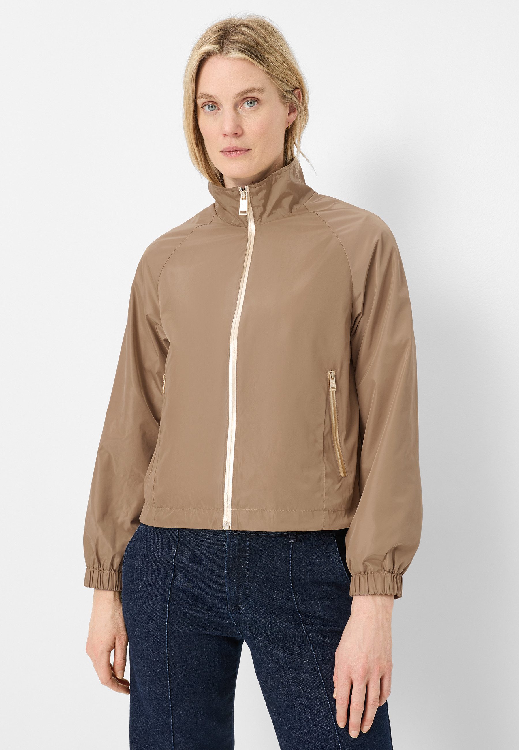 Fuchs Schmitt Blouson Umschlagkragen, Regular Fit, leicht glänzende Qualität