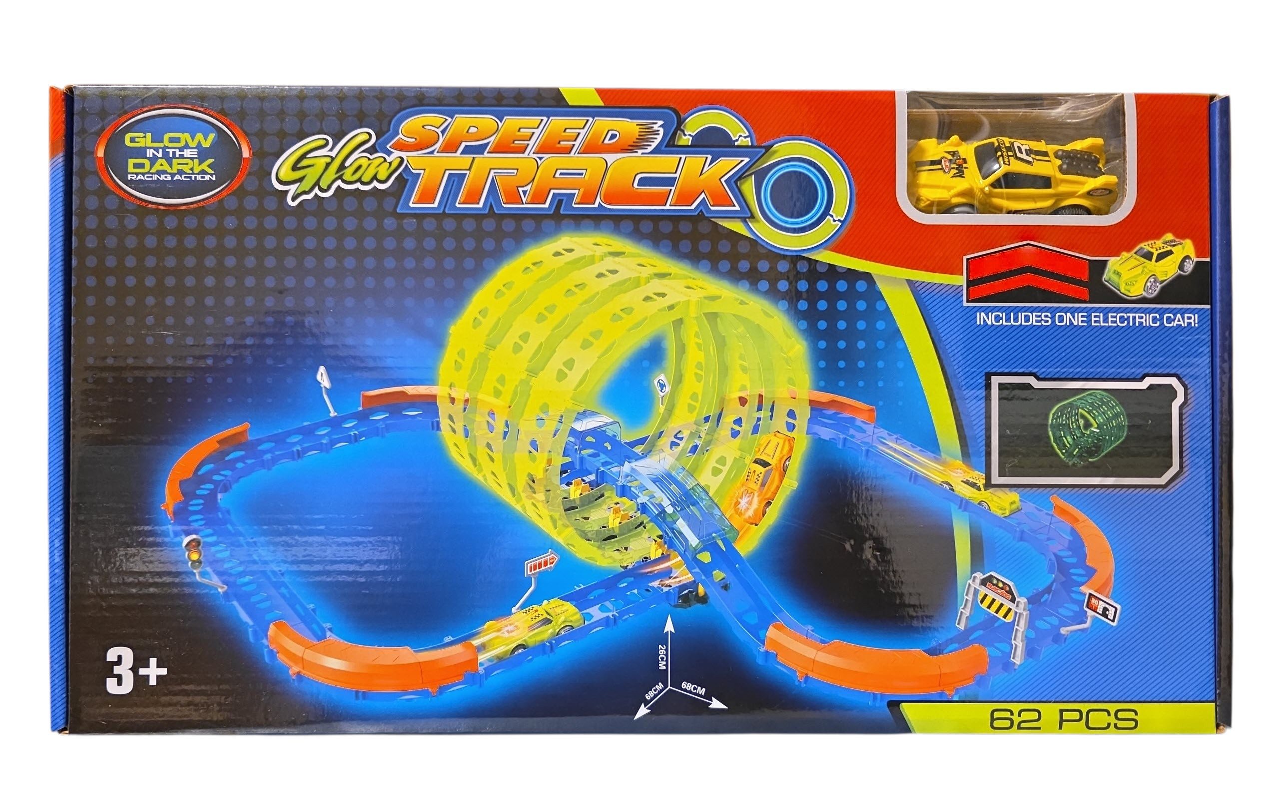 Spectrum Autorennbahn Rennbahn, (62-tlg)