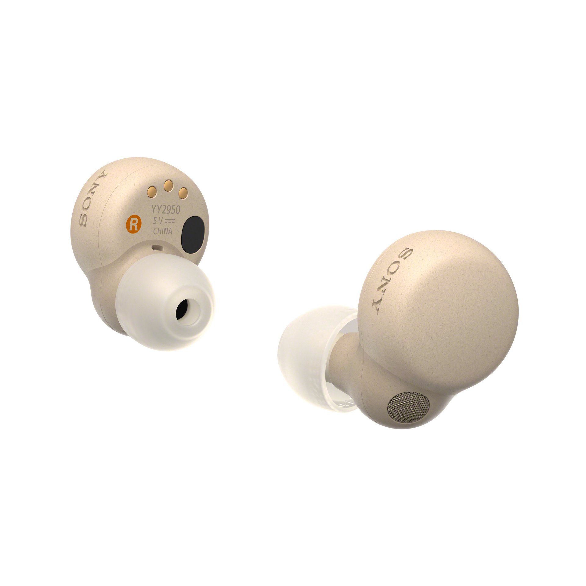 S In-Ear-Kopfhörer Akkulaufzeit) Wireless, Sony NFC, st. 20 (Noise-Cancelling, Touch-Steuerung, Noise Ecru Bluetooth, True wireless Cancelling, LinkBuds
