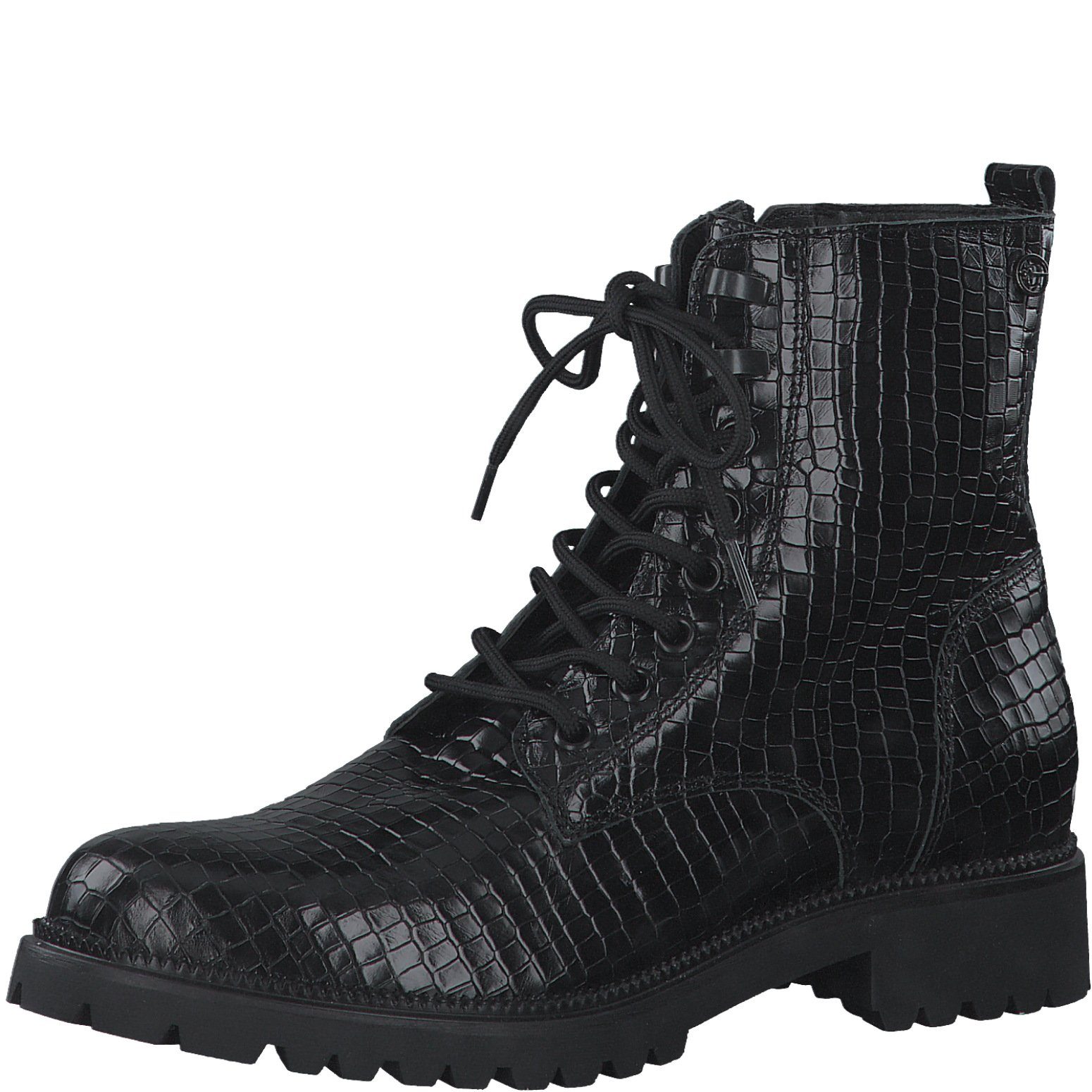 Ankle Boots Tamaris Stiefelette Schwarz Schlangenoptik Ankle Boots