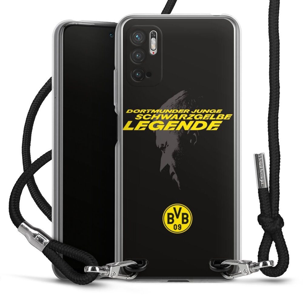 DeinDesign Handyhülle Marco Reus Borussia Dortmund BVB Danke Marco Schwarzgelbe Legende, Xiaomi Redmi Note 10 5G Handykette Hülle mit Band Case zum Umhängen