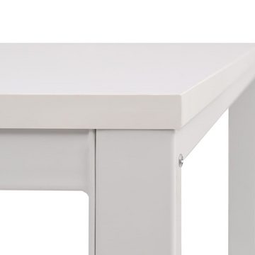 möbelando Schreibtisch Balingen (LxBxH: 120x60x75 cm), in Weiß