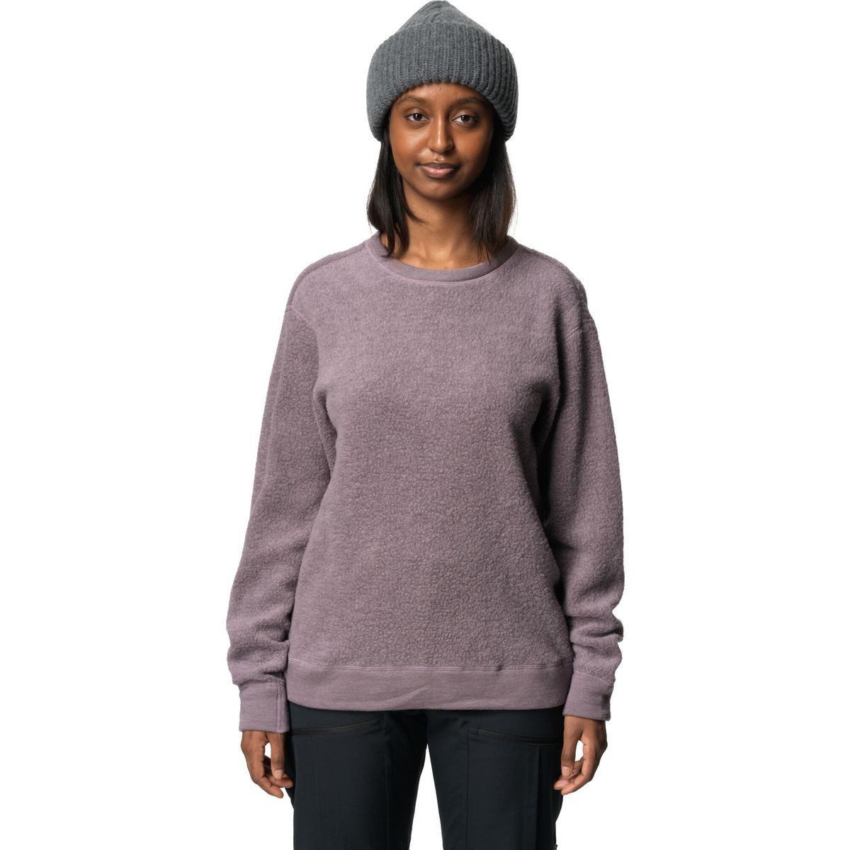 Houdini Fleecepullover W's Alto Wool Crew Warmer, umweltfreundlicher Midlayer aus Merinowolle und Tencel®
