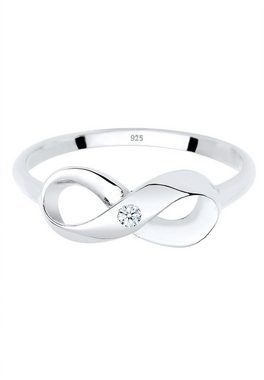 Elli DIAMONDS Verlobungsring Infinity Unendlich Diamant 0.03 ct. 925 Silber