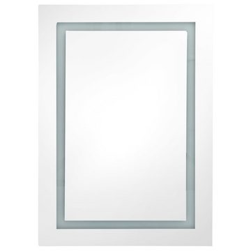 vidaXL Badezimmerspiegelschrank LED-Bad-Spiegelschrank Betongrau 50x13x70 cm (1-St)