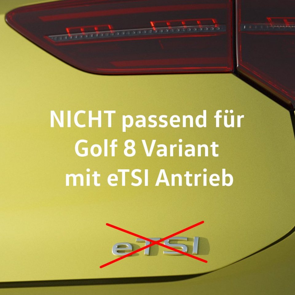 Volkswagen Passform-Fußmatten Golf 8 VIII Variant (4 St), für VW Golf VIII  Variant Kombi, Gummifußmatten vorne und hinten, rutschfest, abwaschbar,  5H9061500 82V