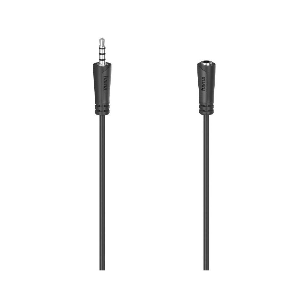 Hama Hama Audio-Verlängerungskabel 1,5m 3,5-mm-Klinkenstecker Audio- & Video-Adapter 3,5-mm Klinkenstecker zu Kupplung