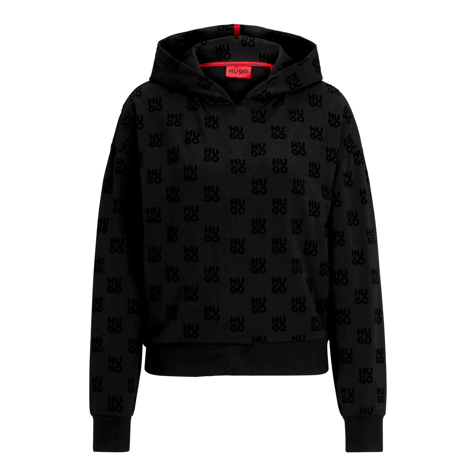 HUGO Sweatshirt Vlocky Hoodie mit geflockten günstig online kaufen