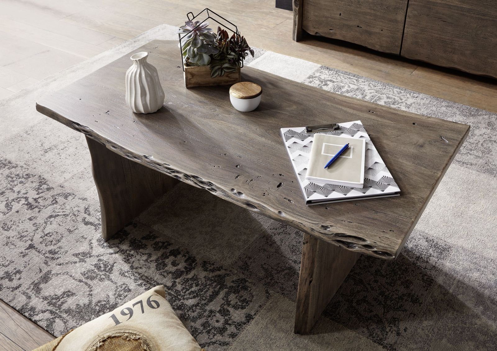 Massivmoebel24 Couchtisch PURE ACACIA (Couchtisch Akazie günstig online kaufen