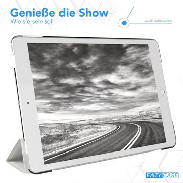 EAZY CASE Tablet-Hülle Smart Case für iPad 10,2" 7. / 8. / 9. Generation 10,2 Zoll, Tablet Case Bookcover Smart Flipcase Schutztasche magnetisch Hellgrau