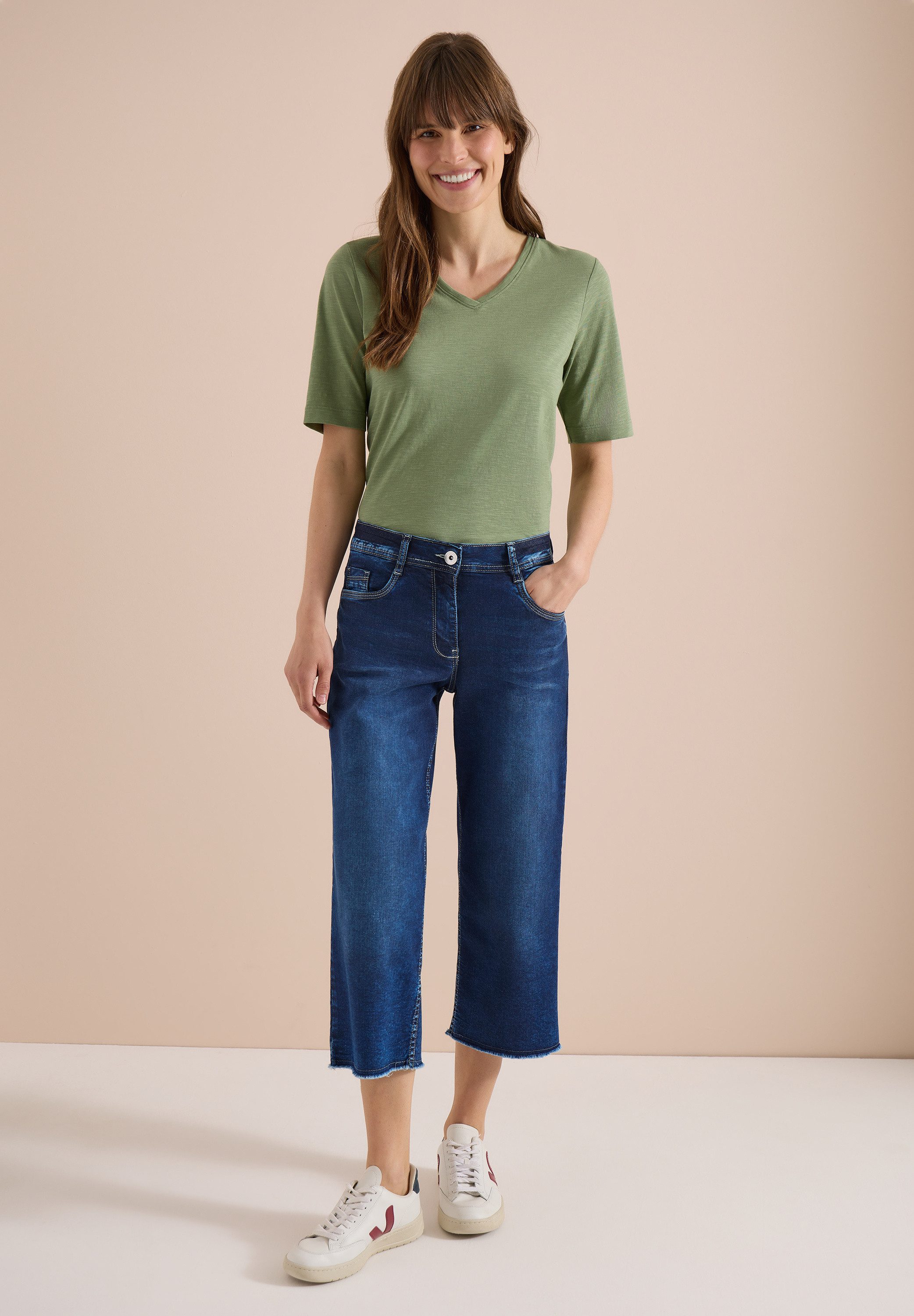 CECIL Loose-fit-Jeans in 3/4-Länge – Bild 4 von 5