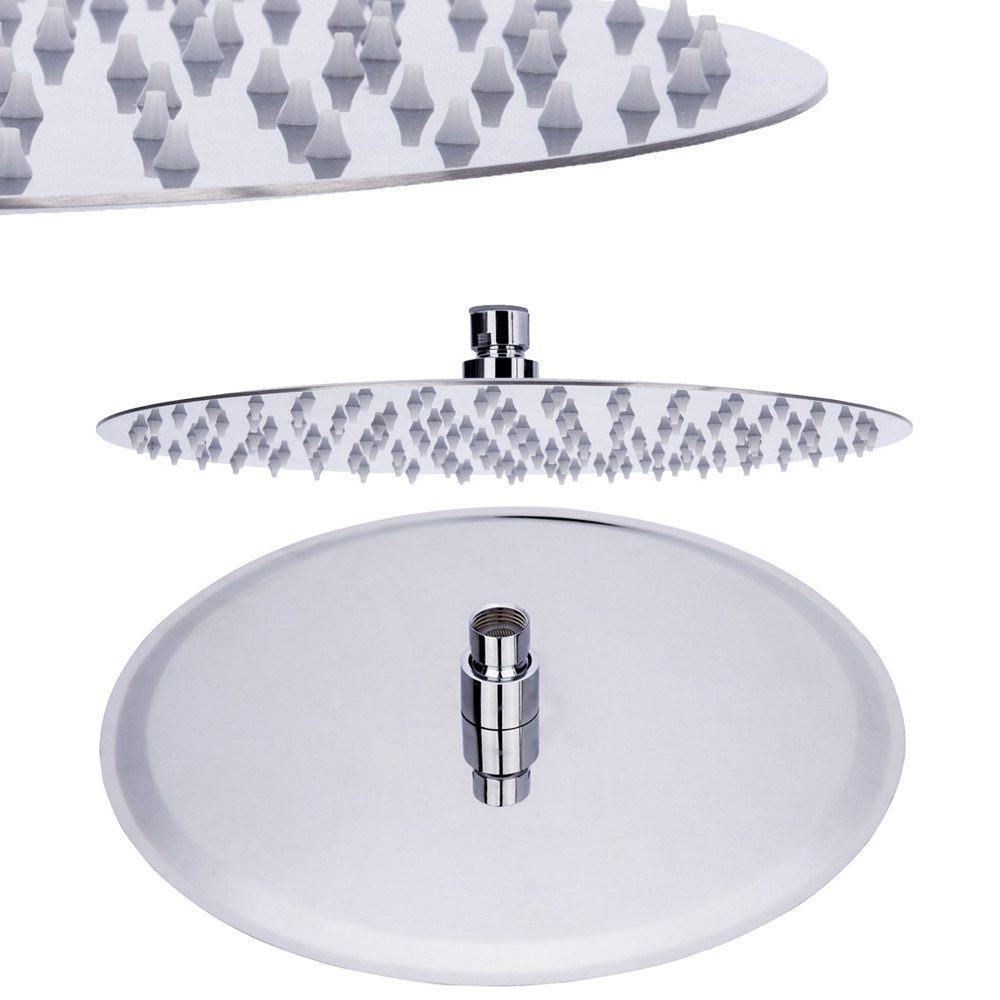 Sanlingo Regenduschkopf Edelstahl Poliert Regenschauer Regenbrause Duschkopf Brausekopf Ø20 cm