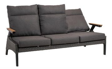 Lesli Living Gartenlounge-Bank Lesli Living 3er Loungesofa Loungenbank "Florence Forte"