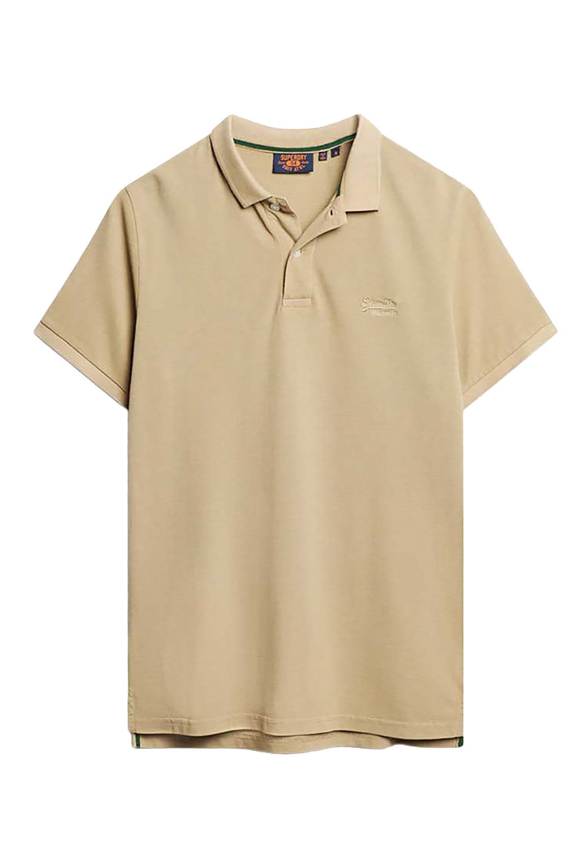 Superdry Poloshirt Superdry Herren Polo VINT DESTROY POLO Canyon Sand Brown