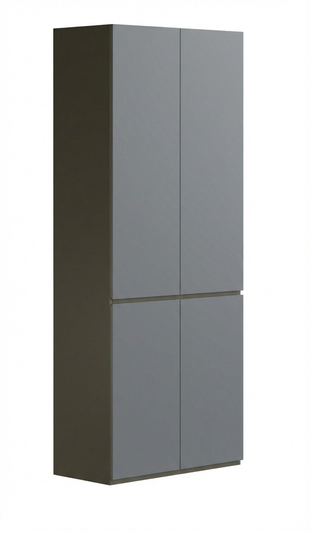 JVmoebel Kleiderschrank Eleganter grauer Holzschrank für das Arbeitszimmer