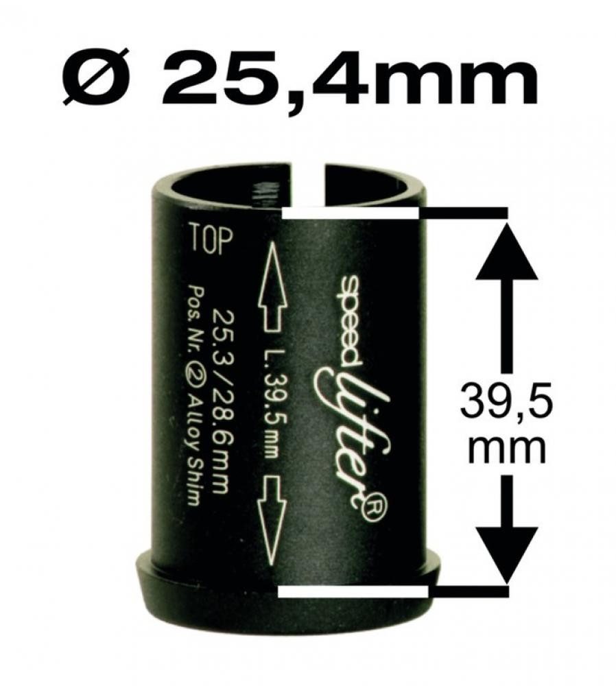 by.schulz Lenkervorbau By,Schulz Speedlifter Reduzierhülse 1 1/8" auf 25,4mm schwarz Alu gesc