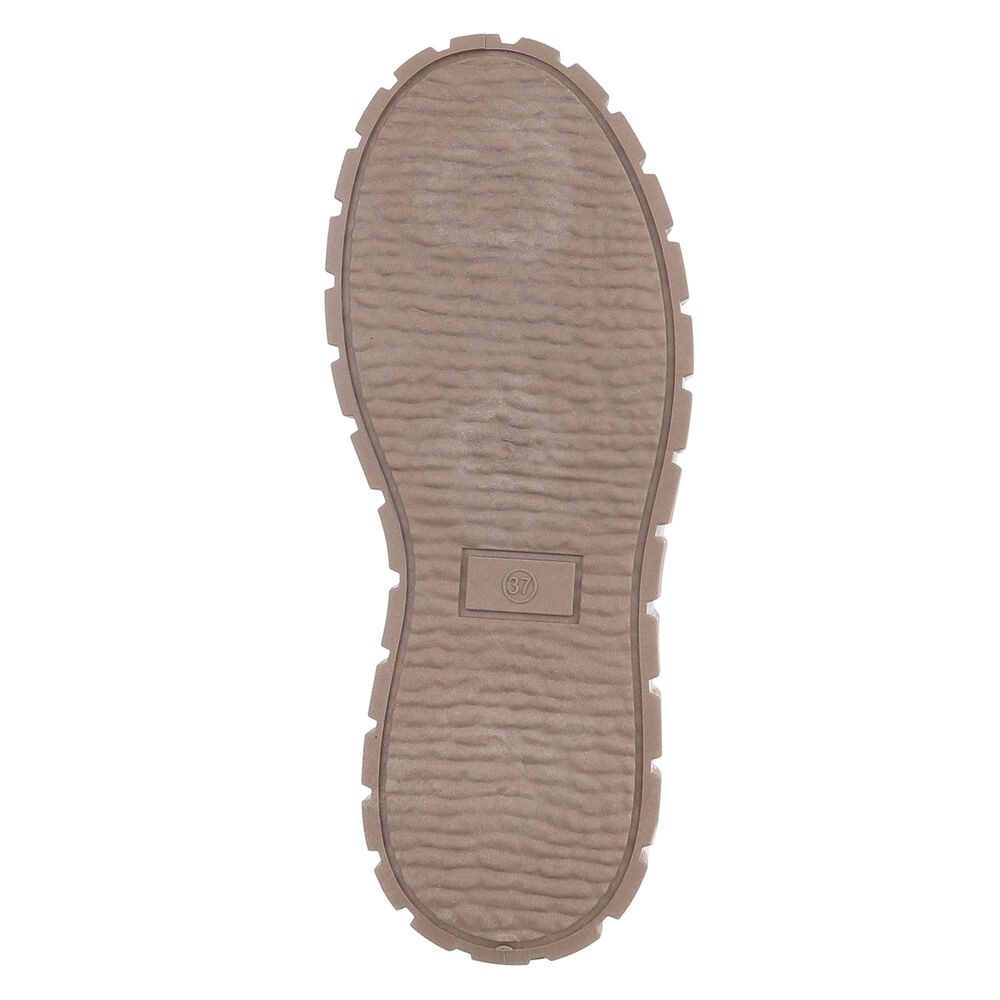 Ital-Design Damen Plateau Schnürstiefel mit Chunky-Sohle Schnürstiefelette (92002636) Keilabsatz/Wedge Stiefeletten in Braun