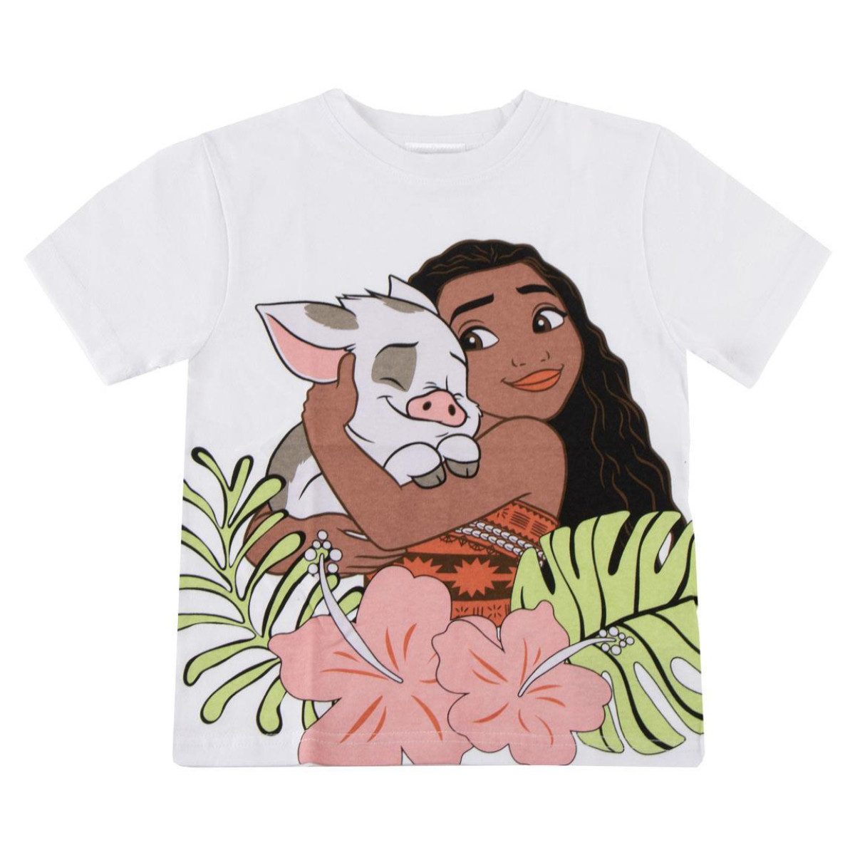 Disney T-Shirt - Moana Kindershirt Baumwolle Kurzarm Oberteil Alltag Schule (1-tlg)