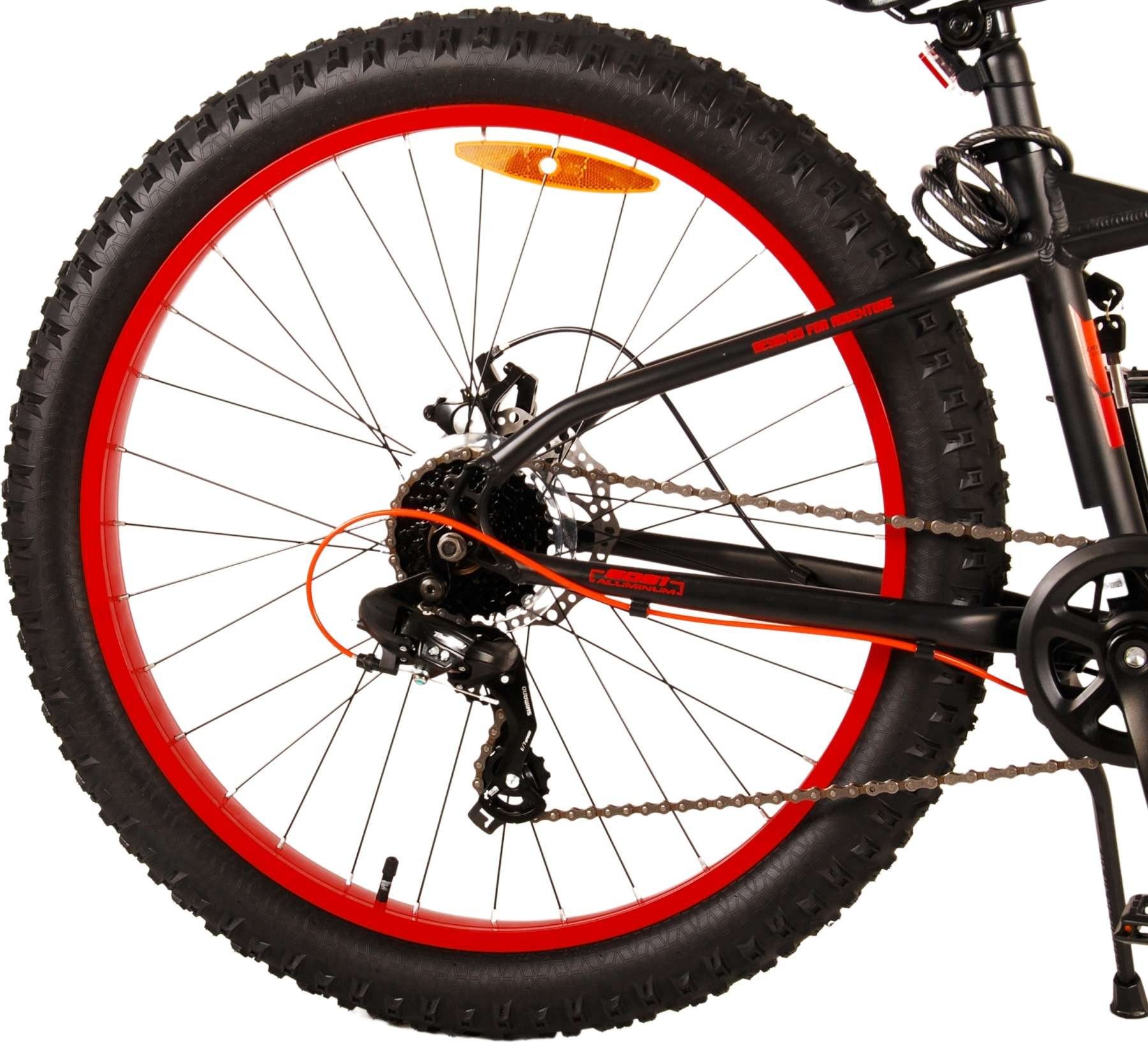 Volare Kinderfahrrad Gradient - Jungen - 7- Gang - verschiedene Größen und Farben, 7 Gang, bis 115 kg, 85% zusammengebaut, 24 bzw.26 Zoll, Fat Tires