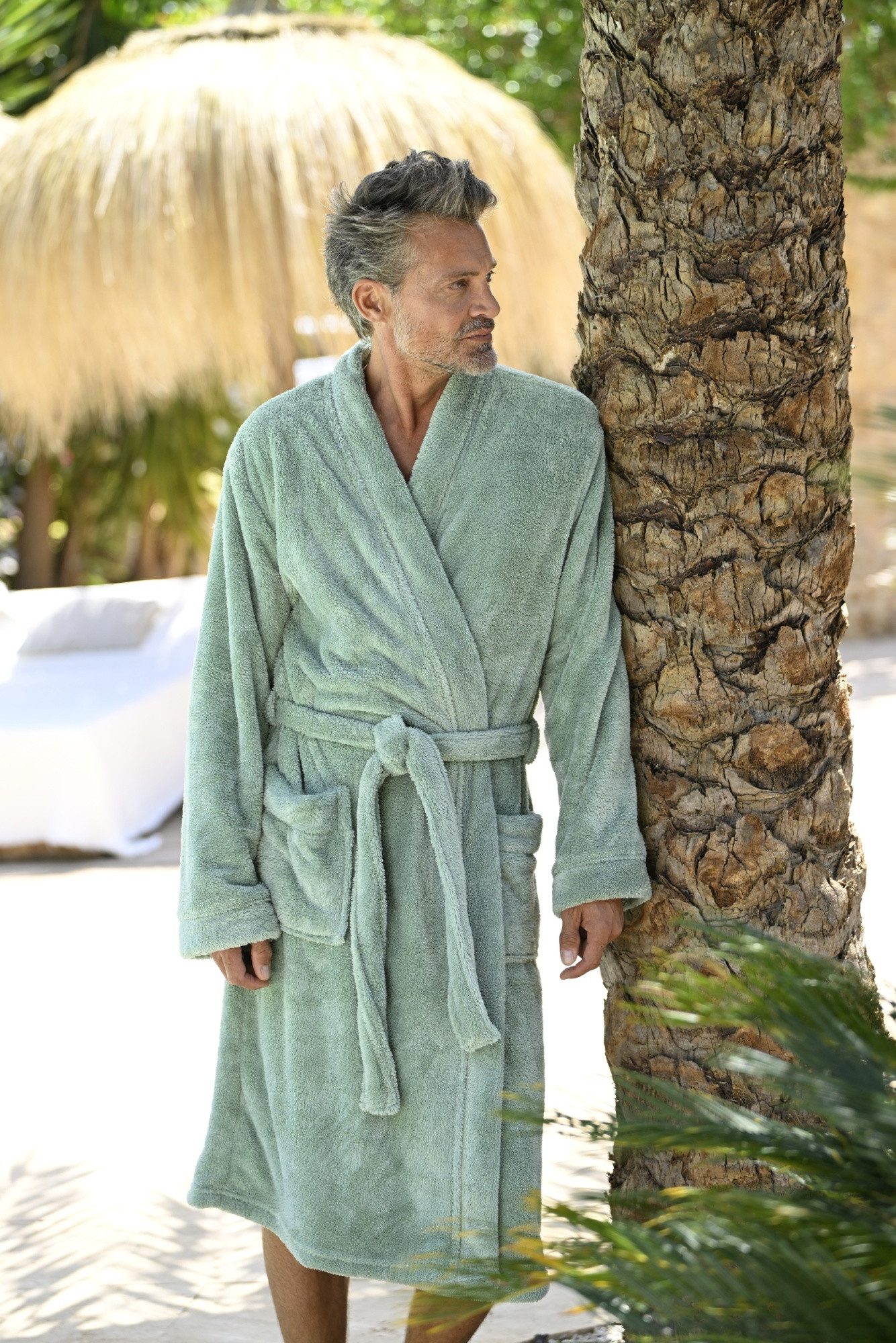 Ringella Unisex-Bademantel Aquatex-Mantel mit Bindegürtel "UNISEX", Bindegü günstig online kaufen