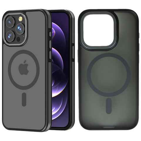 Wörleonline Handyhülle für Apple iPhone 15 Pro Max Hülle, Schutzhülle in matter Optik, MagSafe kompatible Handyhülle