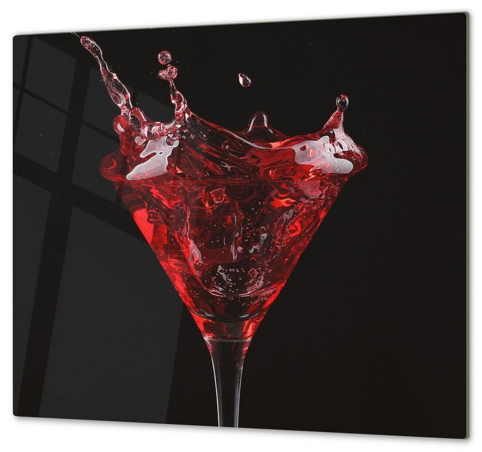 Herdabdeckplatte aus Glas Schneidebrett Spritzschutz HA9434899 Cocktails 