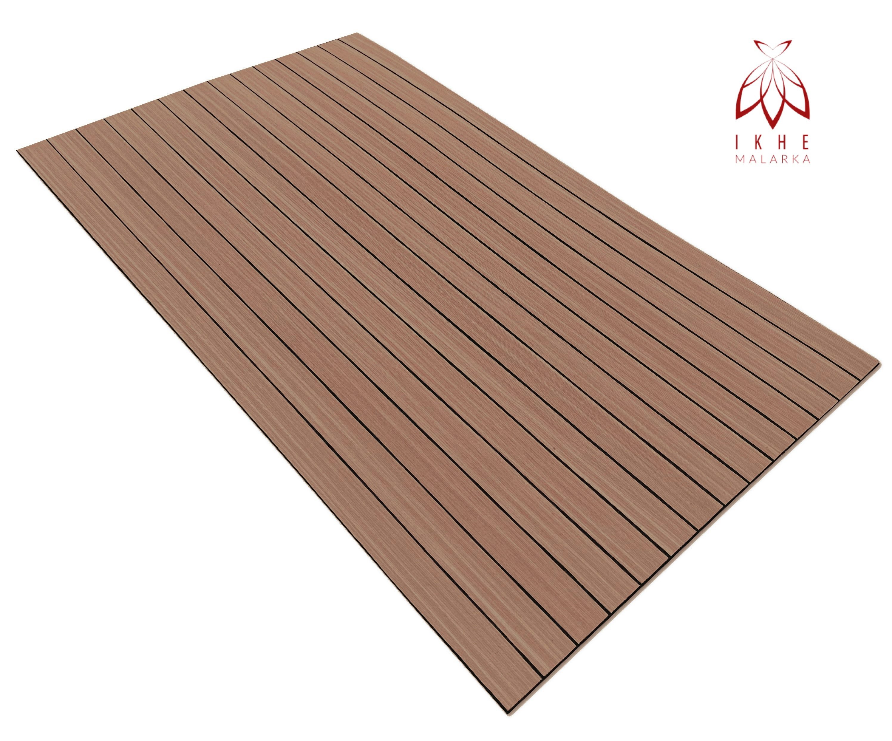 IKHEMalarka Wandpaneel Lamellen Selbstklebend 100x60 cm – PVC + PE-Schaum, 2,8 mm, Betonoptik, BxL: 60x100 cm, 0,6 qm, (1 Paneel = 100 × 60 cm (0,60qm) Tapete Marmor Struktur