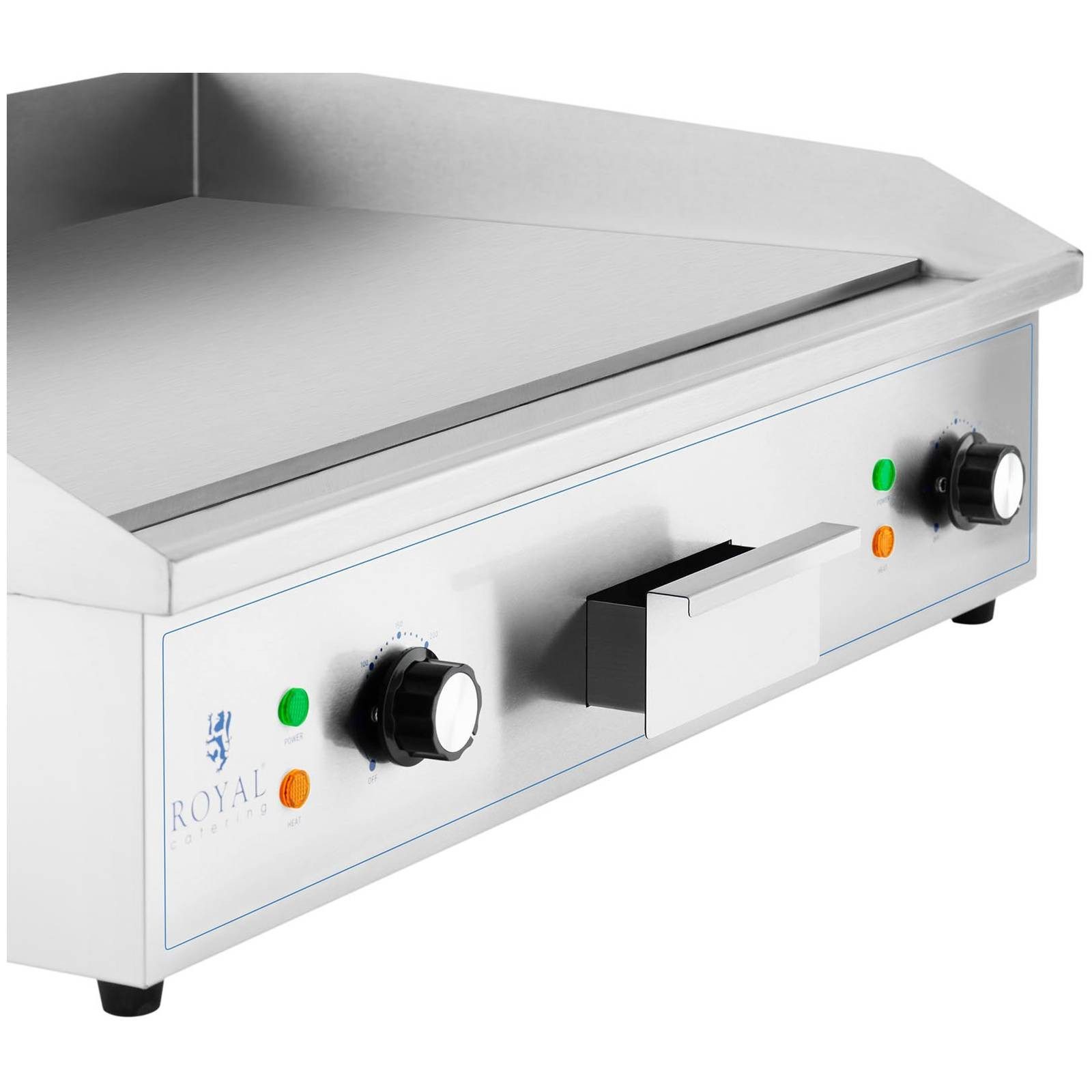 Royal Catering Elektrogrill Doppel Elektro Grillplatte 72,7 x 42 cm Griddleplatte glatt 2 x 2200 W, 4400 W