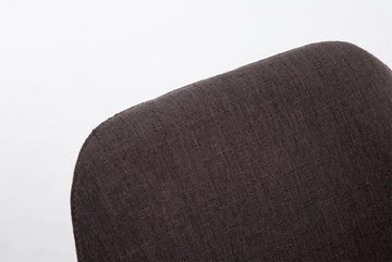 TPFLiving Besucherstuhl Bornova Two mit hochwertig gepolsterter Sitzfläche - Konferenzstuhl (Küchenstuhl - Esszimmerstuhl - Wohnzimmerstuhl), Gestell: Buchenholz Walnuss - Sitzfläche: Stoff dunkelgrau
