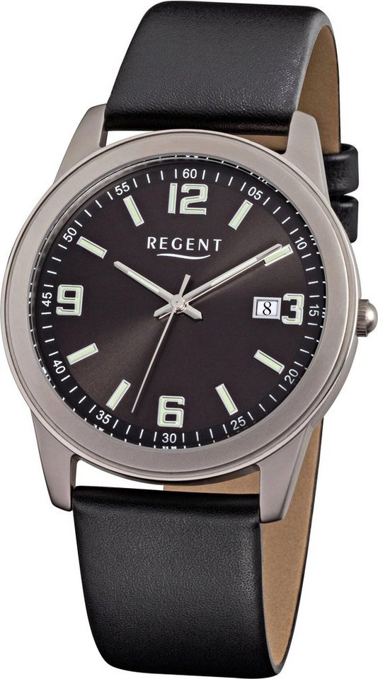 Regent Quarzuhr 1140.90.26, Beeindruckende Armbanduhr für Herren