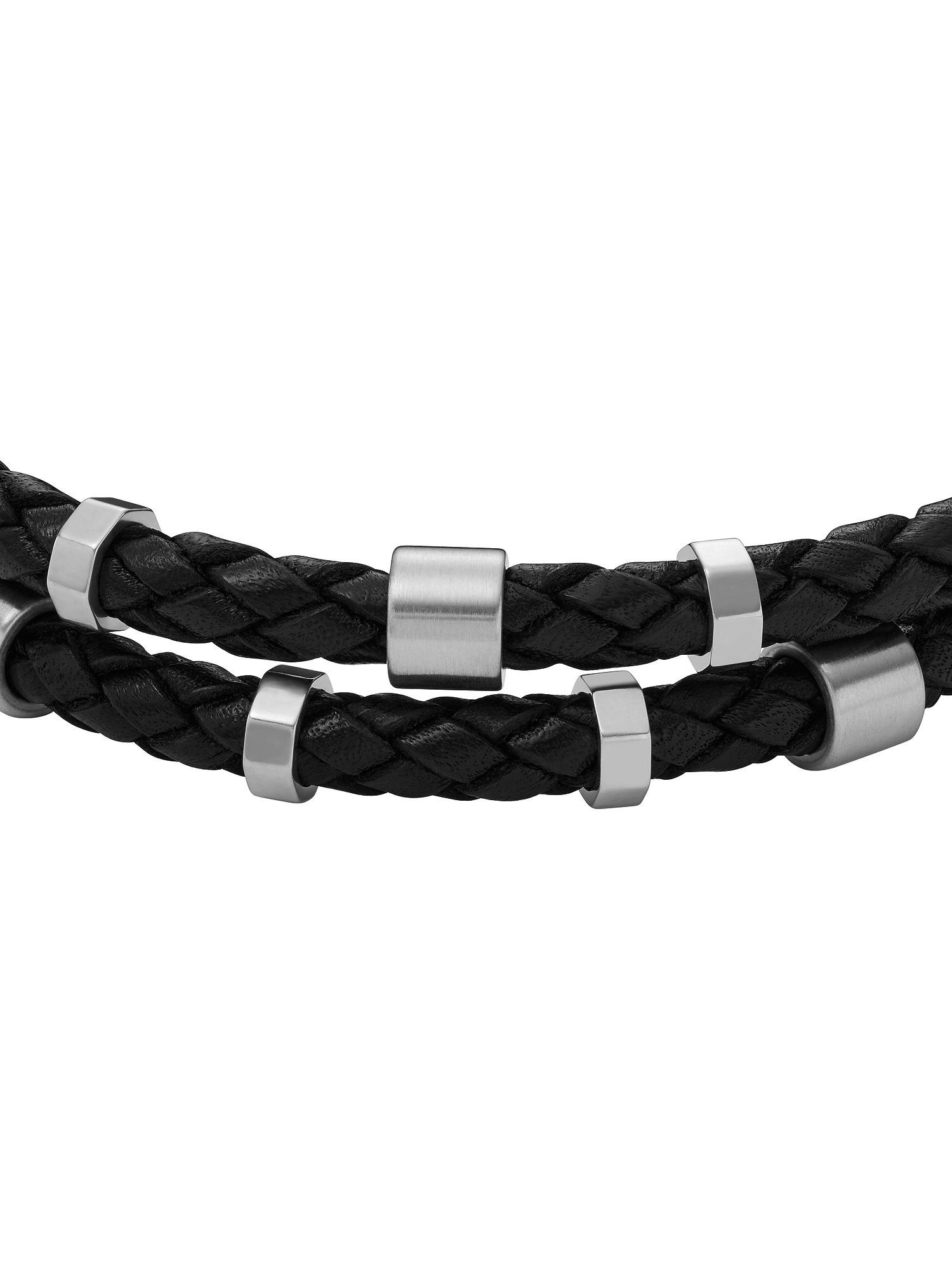 Fossil Armband Fossil Herren-Armband Leder, Edelstahl, JEWELRY günstig online kaufen