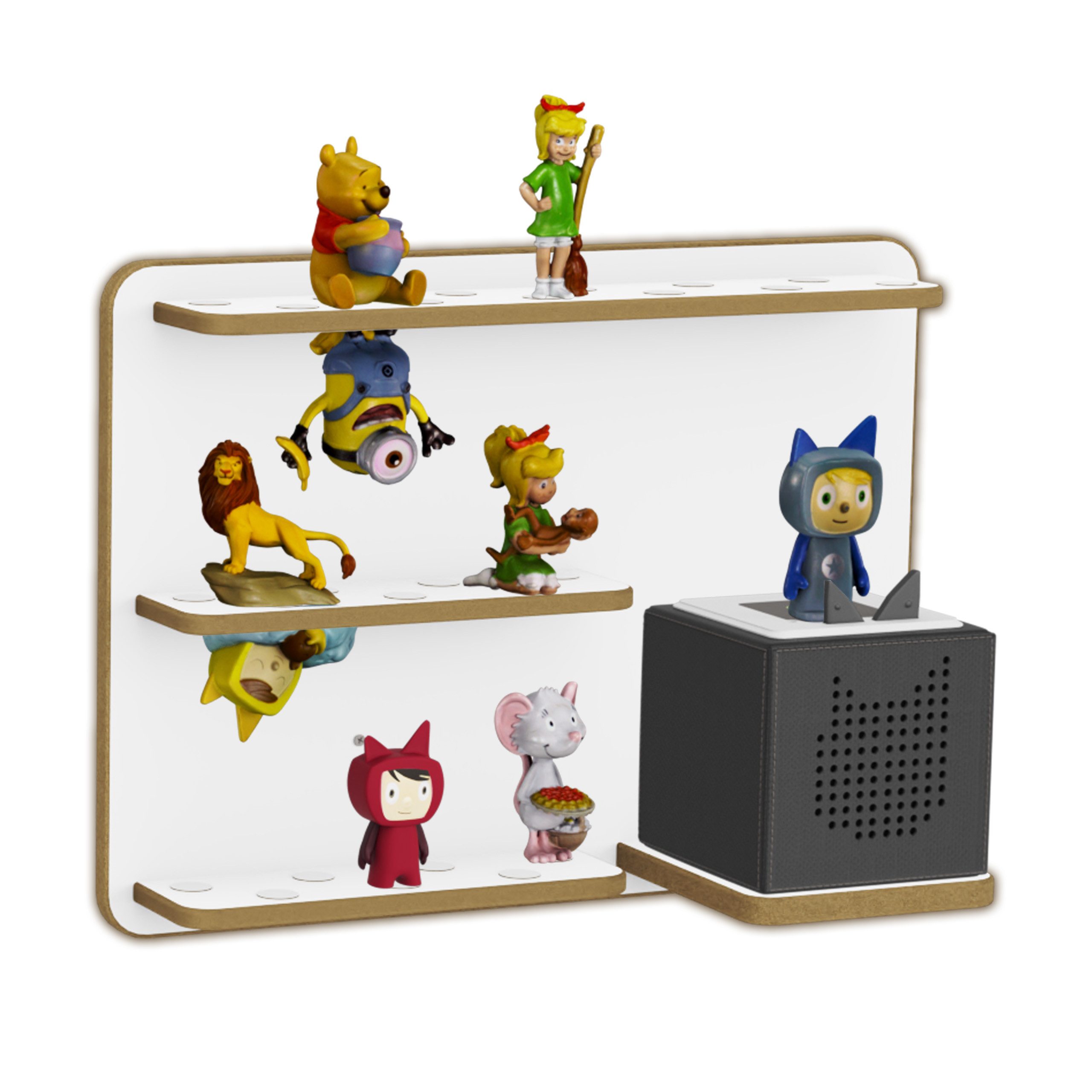 Holzura Kinderregal Regal für Toniebox, Aufbewahrung für Toniefiguren günstig online kaufen