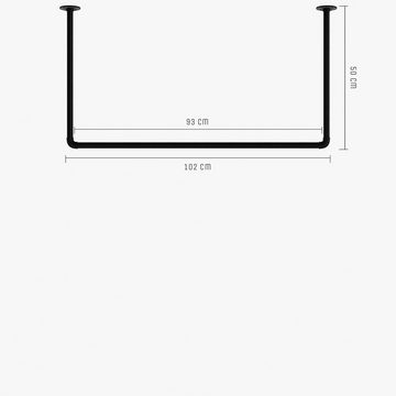 pamo. design Garderobenstange HANG, (zur Deckenmontage), Offene Garderobe für den Eingangsbereich oder als Handtuchhalter