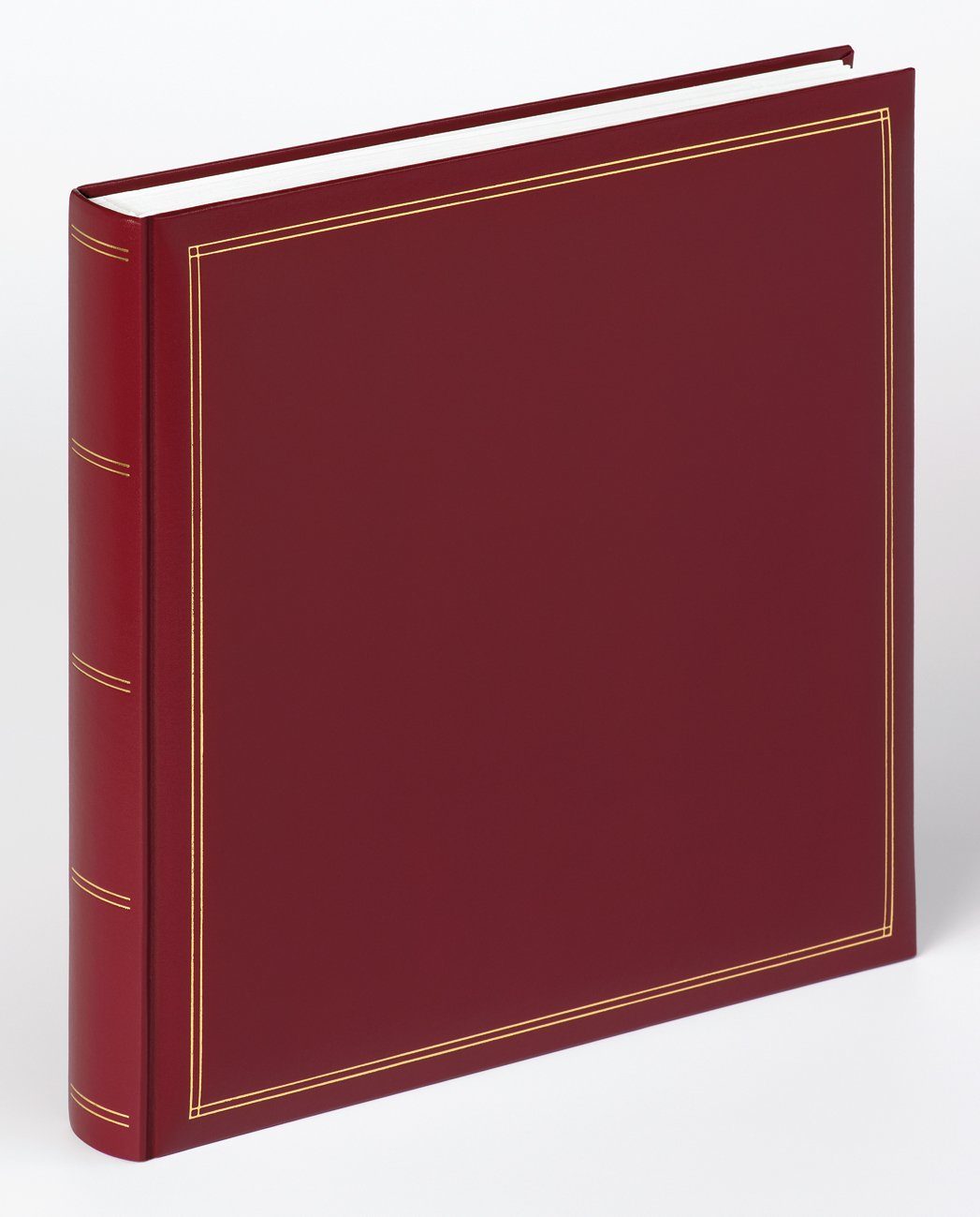 Walther Design Fotoalbum Classicalben Monza, buchgebundenes Album, Kunstleder mit Goldprägung