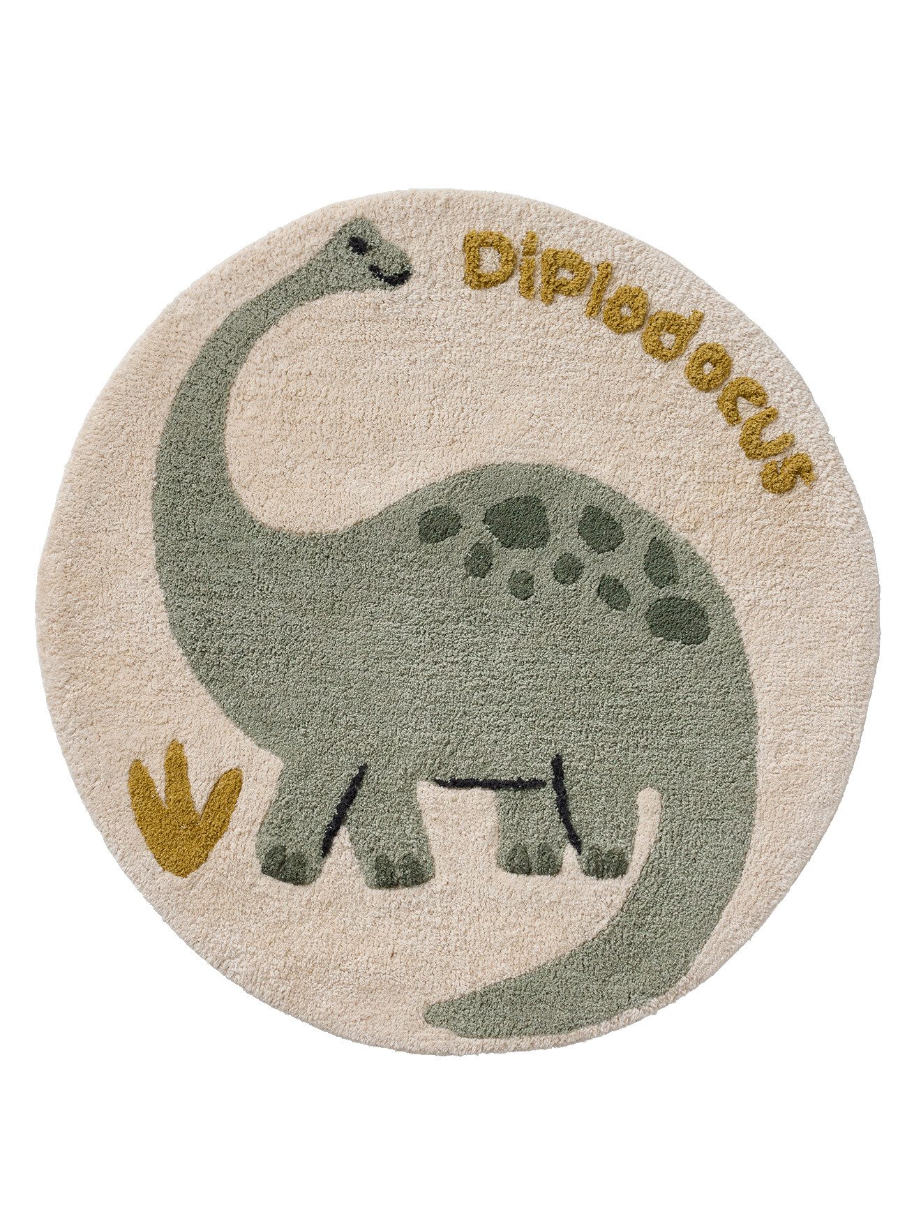 vertbaudet Kinderteppich Runder Kinderzimmer Teppich MINISAURUS günstig online kaufen