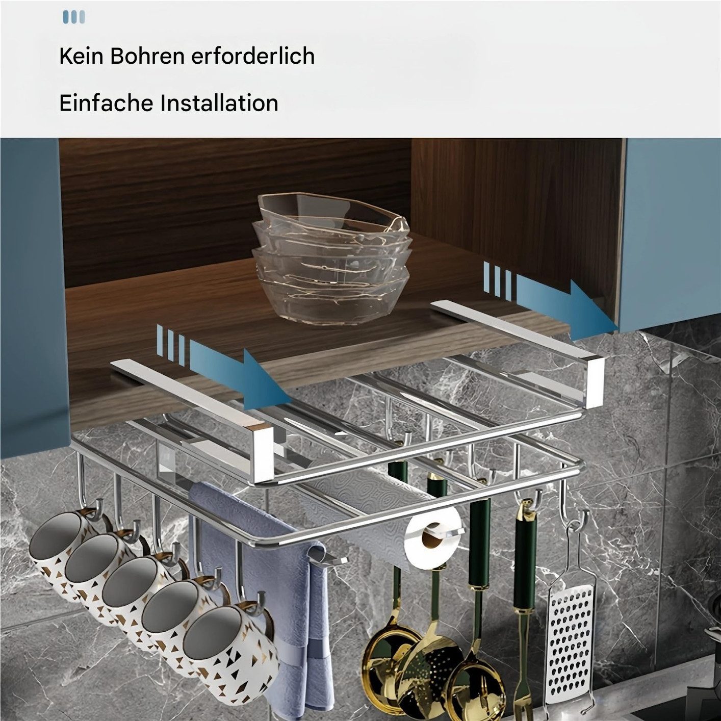 SURFOU Hängekorb Einhängekorb Küchenregal Schrankkorb Schneidebrett Halter günstig online kaufen