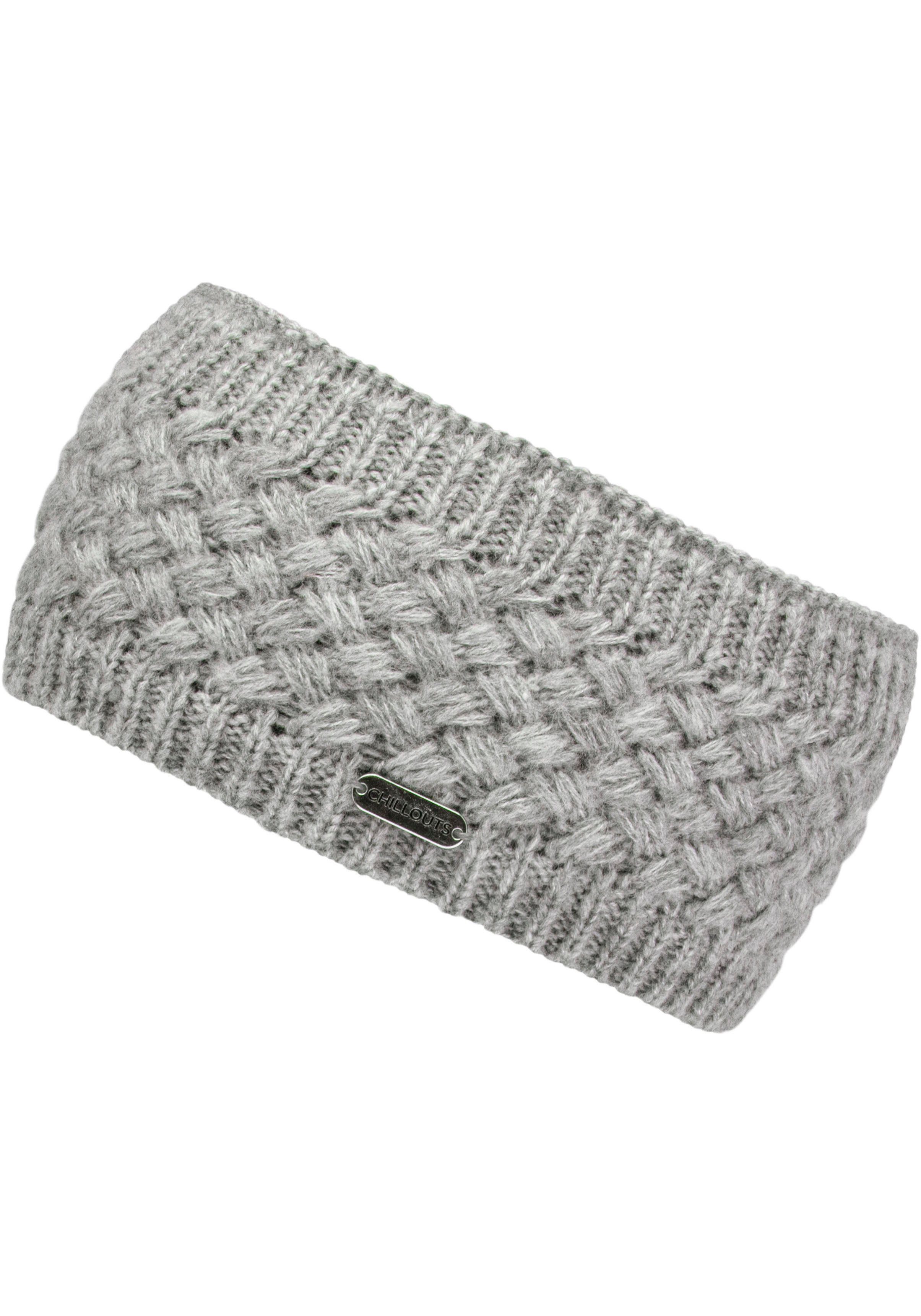 Felicitas chillouts grey Metall-Label Headband Stirnband