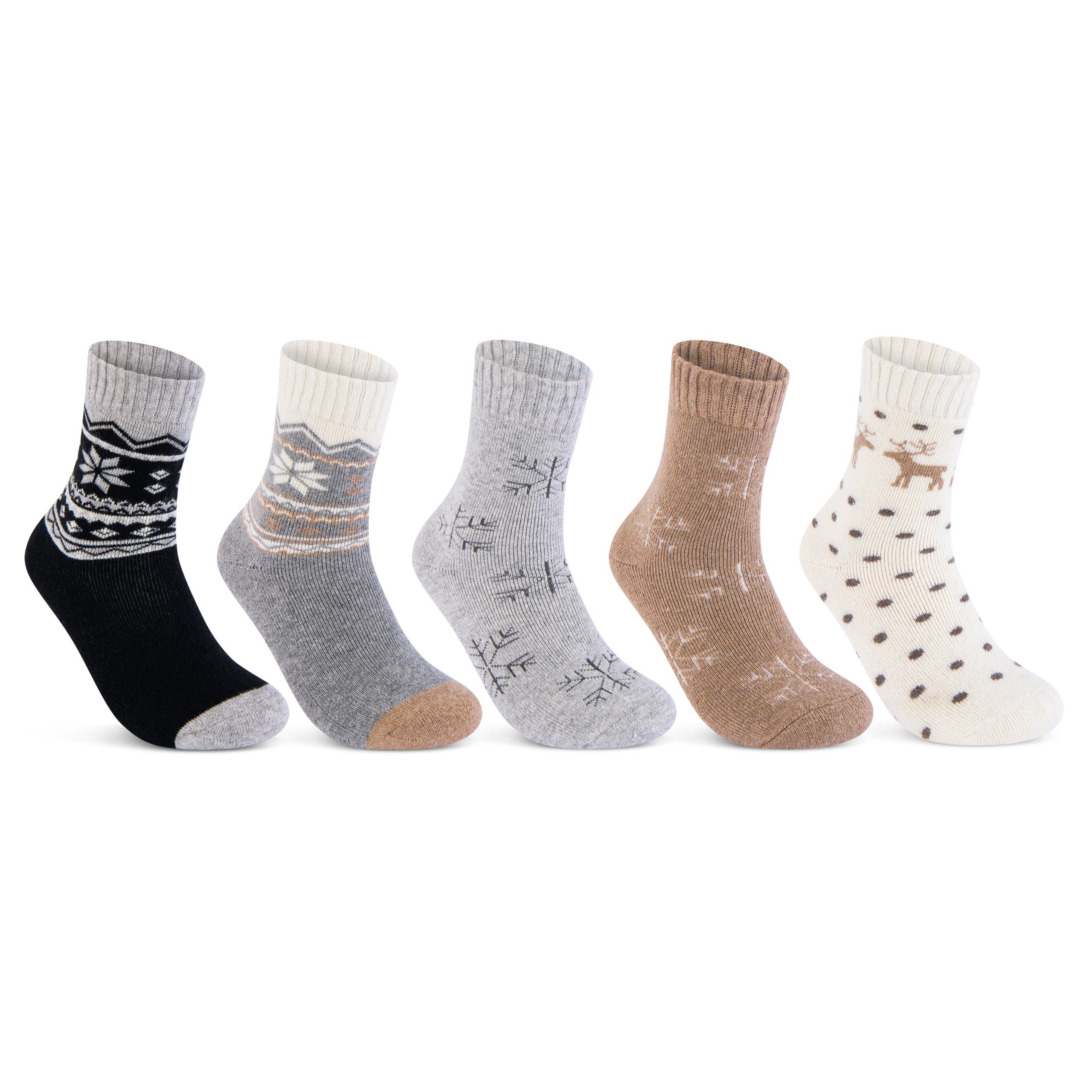 sockenkauf24 Thermosocken »5 Paar Damen THERMO Socken mit Wolle  Innenfrottee Wintersocken« (Sortierung1., 35-38) warme Haussocken - 37800  online kaufen | OTTO