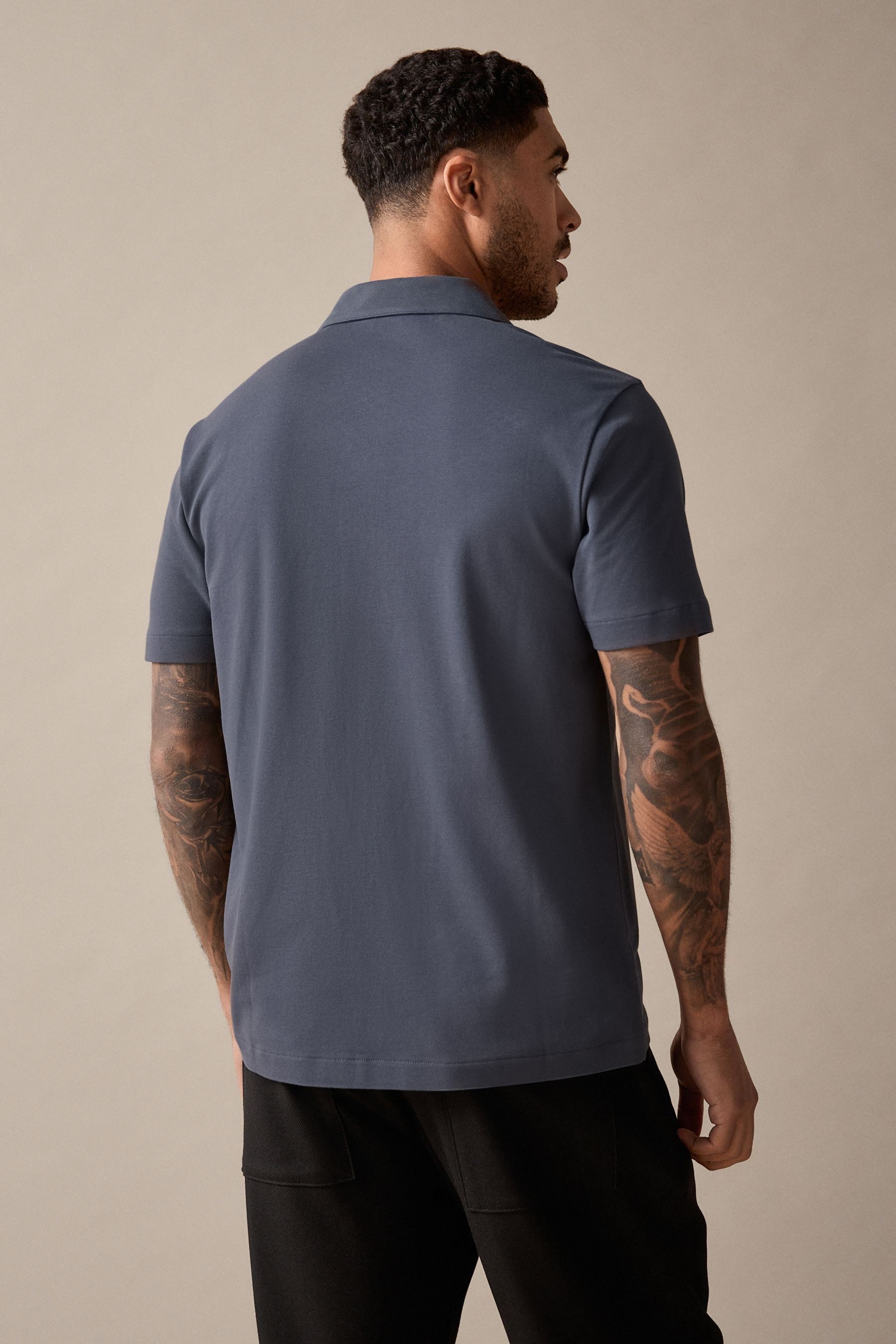 Next Kurzarmhemd Kurzärmliges Piqué-Hemd (1-tlg) günstig online kaufen