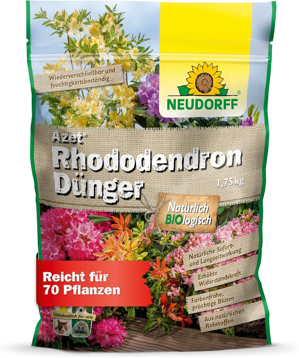 Neudorff Blumendünger Bio Azet RhododendronDünger 1,75 günstig online kaufen